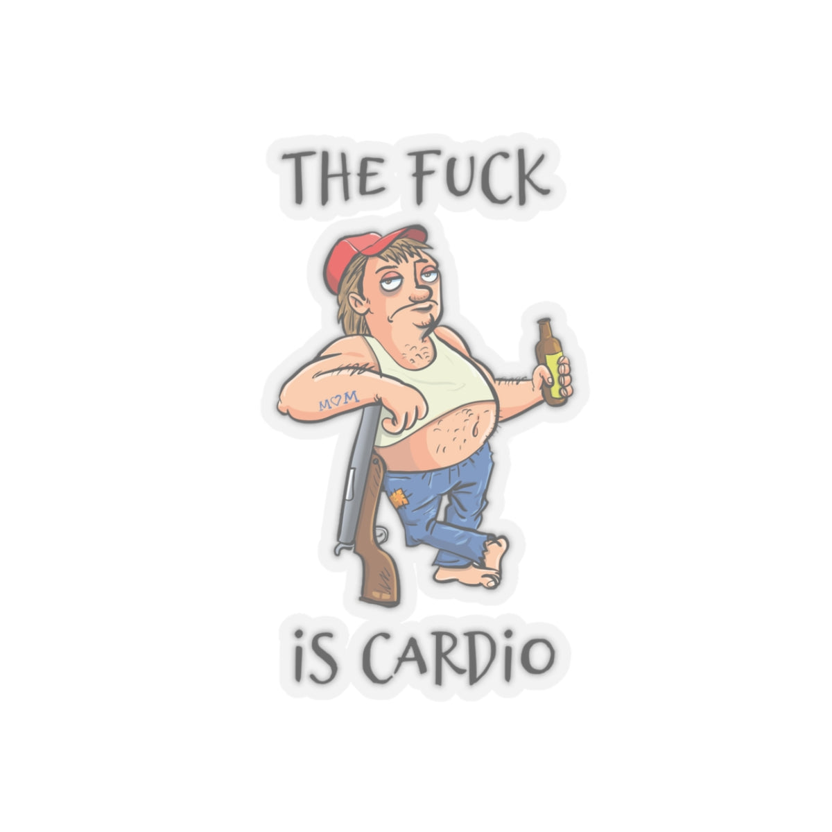 'The Fuck is Cardio' sticker