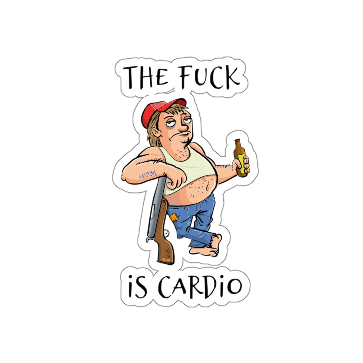 'The Fuck is Cardio' sticker